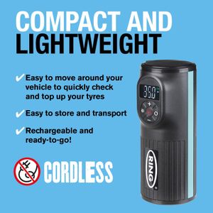 Ring TyreInflate Go 2 Cordless Tyre Inflator – Portable Air Pump