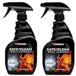 Kona Safe/Clean Grill Cleaner Spray [2-Pack] - Kitchen Degreaser Spray, Griddle Cleaner, Oven Cleaner, Heavy Duty, Non-Toxic, Fume Free & Eco-Friendly Outdoor Grill Degreaser, Biodegradable