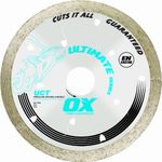 OX OX-UCT-14 Ultimate Cuts All Tiles 14-Inch Diamond Blade, 1-Inch bore