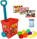 Playkidz Toy Shopping Cart Play Set