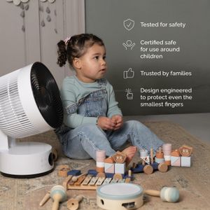 MeacoFan Sefte 10" Table Air Circulator – 12-Speed, Quiet, Remote Control