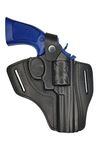 VlaMiTex R4 Leather Revolver Holster fits Smith and Wesson 586/686, 4 inch Barrel Black