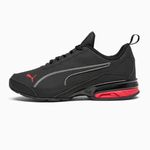 Puma Mens Viz Runner Sport SL Black-High Risk Red Running Shoe - 12 UK (37647102)