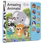 Listen and Learn Board Book Baby Einstein Amazing Animals Refresh (Play-A-Sound)