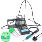 YIHUA 982-III Precision Soldering Station Kit C210-Compatible with 3 C210 Soldering Iron Tips, Lead-Free Solder Wire, Sleep Mode, Auto Standby, Tip Change Slots, Full-Color Display