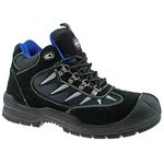 Dickies FA23385A BK 8 Super Safety Hiker, Suede and Mesh, 8 Size, Black