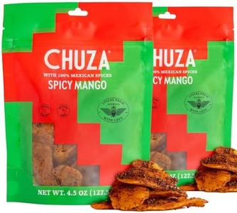 CHUZA Spicy Dried Mango Slices, Mexican Snacks Chili Mango Dried Fruit, Spicy Mexican Candy for Adults and Children, Natural Dried Mango-2 Pack
