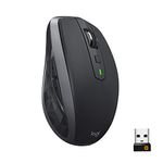 Logitech MX Anywhere 2S Bluetooth Edition Wireless Mouse - Use On Any Surface, Hyper-Fast Scrolling, Rechargeable, Control Up to 3 Apple Mac and Windows Computers and Laptops