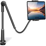 UGREEN Gooseneck Phone Tablet Stand Holder for Bed Desk Cell Phone Clamp Stand Long Lazy Arm Adjustable Overhead Recording Compatible with iPhone iPad Pro Galaxy Tab E-Reader 4 to 12.9''