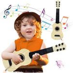 Kids Toy Guitar 6 String,17 inch Mini Baby Guitar with Pick,Musical Instrument Educational Toy for Toddlers Beginner,Preschoolers