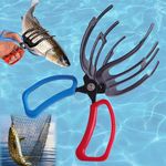 2/3 Claw Fish Gripper, Fishing Pliers Gripper, 2024 New Multifunctional Metal Fish Control Clamp Forceps, for Catch Most Freshwater Fish Fishing Accessories (3 Claw Fish Gripper)