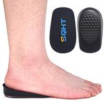 SQHT Height Increase Insoles - Heel Lift Inserts for Leg Length Discrepancies and Achilles Tendonitis, Heel Cups for Men and Women (Small (1" Height))