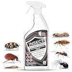 Effective Insect Killer Spray 1L for All Life Stages - Indoor & Outdoor Use, HSE Approved, Targets Ants, Fleas, Flies & More, Provides 3-Month Protection