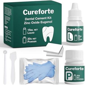 Cureforte Zinc Oxide Eugenol Dental Cement Kit – Professional Temporary Crown & Bridge Glue for Tooth Fillings | Self-Curing, Strong Bond, and Pulp-Soothing Formula | Easy-to-Use Dental Repair Kit