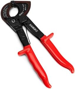 Cable Cutters - Sanuke Ratcheting Cable Cutters Heavy Duty for Electricians - Cutting Aluminum Copper Soft Wire up to 600MCM / 240mm²