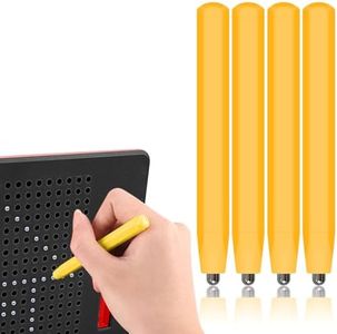 YATOSEEN 4 Piezas de Repuesto para Tableta de Dibujo Magnético, Lápiz de Repuesto para Tableta de Dibujo Magnético, Amarillo