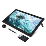 HUION KAMVAS Pro 24 4K Drawing Pen Display Graphics Monitor Full Laminated IPS 140% sRGB Battery-Free Stylus 8192 Pen Pressure Tilt with Adjustable Stand and KD100 Mini Keydial- 23.8inch