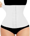 LODAY Waist Trainer Corset Shapewear Tummy Control Body Shaper Waist Cincher for Women Postpartum Belly Band Wrap(2XL,White(hook))