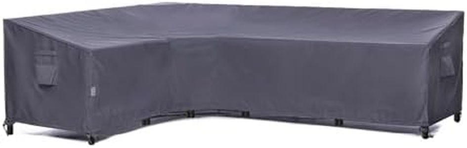 F&J Outdoors Patio Sofa Cover Waterproof Heavy Duty Ripstop Outdoor L Shaped Couch Cover for 7-Piece Sectional Seating Group with Cushions, (83" Left + 113" Right) W x 33.5" D x 31" H