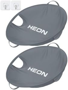 2 Pack 27" Collapsible Laundry Baskets, Pop Up Laundry Hamper for Dirty Clothes Dryer & Washer Removal, HEON Small Foldable Laundry Basket Portable Clothing Hamper, Easy to Store(Grey)
