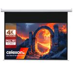 celexon basic electric projector screen ideal for home cinema, presentation, school and business including remote control - 200 x 113cm – 90” - 16:9