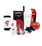 CW Rapid Full Cricket Accessories Cricket Kit for Boys Kids Age 8-9 Year Old Right Hand Sports Training Cricket Set with Duffle Cricket Bag Kit Red Size 4 Kit without Bat