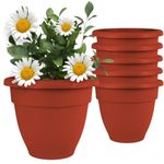 IMAGINEA 18 Inch Flower Pot for Home Decoration | Big Size Plastic Pot for Living Room, Office | Gamla for Home, Laws & Garden Décor | Planter Pots for Balcony | Large Pots for Garden (Pack of 6)