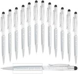 KOLOWKO Personalized 2 in 1 Ballpoint Pen,Custom Name/Text/Message, Crystal Decorated Ballpoint Pen, Good for Graduation, Wedding, Birthday,Communion Gifts