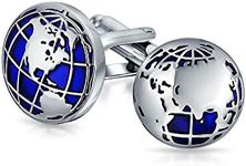 Traveler World Map Blue Round Dome 