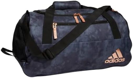 adidas Squad 5 Duffel Bag, Stone Wash Carbon/Rose Gold, One Size, Squad 5 Duffel Bag