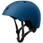 OutdoorMaster Kids Skateboard Cycling Helmet-Certified Adjustable Multi-Sports Helmet with Removable Liners for Skateboarding Skating Scooter (Navy Blue, Large: 56-60cm / 22"-23.6")