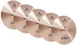 Zildjian A391 A Series Cymbal Set - 14 Inch New Beat Hi-Hat, 16 Inch Medium Thin Crash, 21 Inch Sweet Ride and 18 Inch Medium Thin Crash