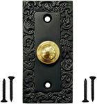 Akatva Decorative Doorbell Button – Finest Quality Bell Push Button – Easy to Install Calling Bell Button – Vintage Décor Doorbell Button Finely Hand Crafted