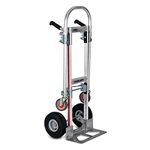 Magline GMK16UA4 Gemini Jr Convertible Hand Truck, Pneumatic Wheels, 500 lbs Load Capacity, 51" Height, 47-1/2" Length x 21" Width