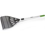 Draper 910mm to 1350mm Adjustable Garden Rake | Telescopic Outdoor Leaf Gardening Hand Tool | Anodized Aluminium Handle |300mm working Width Lawn Levelling Grass Rake | 19776