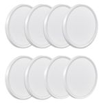 8PK 9 Inch LED Flush Mount Ceiling Light, 18W, 1860LM, 3000K/4000K/6000K CCT Selectable, Round Flat Panel Light Low Profile Ceiling Light Fitures for Hallway, Kitchen, Bedroom, Laundry Room