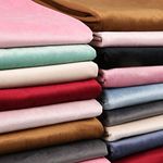 Velvet Fabric Cloth for DIY Thick Clothes Curtain Cloth Pillow Sofa Velour Sewing Fabric (Pink, Sold by Meter)