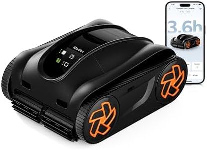 (2025 Upgrade) iGarden Pool Cleaner K36, Cordless Pool Vacuum Robot for Inground & Above Ground Pools, Smart Navigation, 220 Min Runtime, Touchscreen, Self-Parking, Cleans Floor, Wall & Waterline