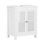 SoBuy BZR35-W, Under Sink Cabinet Bathroom Vanity Unit Bathroom Storage Cabinet with Doors, W50 x D33 x H60cm