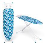 BonKaso Slim Ironing Board – Blue, Lightweight & Foldable, Tabletop & Floor Use, Slim Space‑Saving Design, Smooth Fabric Surface, Heat‑Resistant Iron Rest