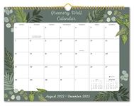 Greenery August 2022-December 2023 17-Month (DESIGNER WALL CALENDAR)
