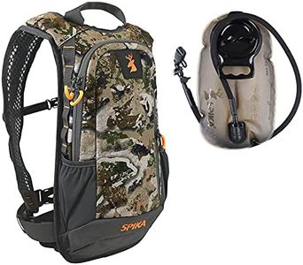 SPIKA Camo and Green Hunting Backpack Tactical Military Bags Waterproof Daypack for 15L Capacity Removable Hip Belt