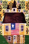 Toland Home Garden Americana Home-Decorative Rustic House Scene Garden Flag