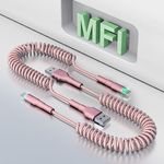 Coiled USB to Lightning Cable [MFi 