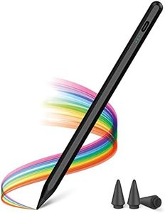 KINGONE Upgraded iPad Pencil, Stylus Pen, Ultra High Precision & Sensitivity, Palm Rejection, Prevents False ON/Off Touch, Power Display, Tilt Sensitivity, Magnetic Adsorption for iPad 2018 and Later