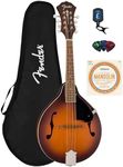 Fender Paramount PM-180E Mandolin Aged Cognac Burst Bundle with Gig Bag, Tuner, Strings, and Picks