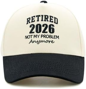 LOKIDVE Men's Retired Since 2024 Baseball Cap Retirement Gift Dad Hat Black