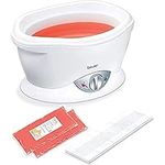 Beurer MP70 Paraffin Wax Bath | For supple & soft skin on your hands, feet and elbows | Promotes deeper absorption of moisture and nutrients| Includes 2 x 450g of scented paraffin wax + plastic foils