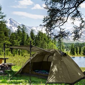 Forceatt 2-Person Camping Tent – Lightweight Waterproof Dome, Two Doors
