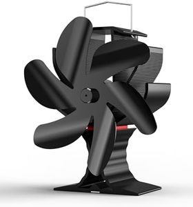 HIDALIFE Wood Stove Fan, Heat Powered Stove Fan, Heater Fan, Eco Friendly Fans, 6 Blades Wood Stove Accessories, Fireplace Fan for Wood/Log Burner/Gas Stove
